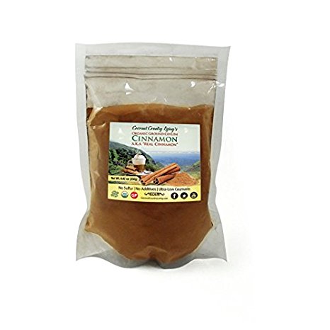 Organic Ceylon Cinnamon Powder, 8.8 oz, Premium Grade, Harvested, Packed, Ground in Beautiful Sri Lanka w/ Complimentary E-Book, Secrets of True Cinnamon