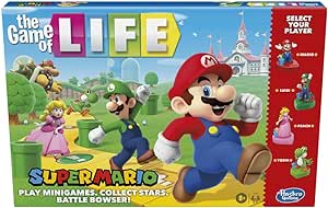 Hasbro Gaming The Game Of Life - Super Mario Edition Board Game Kids Aged 8  (English Version)