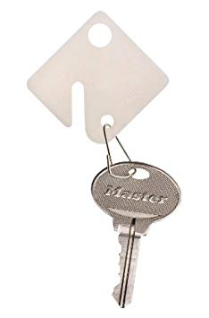 Master Lock Key Tags, Snap Hook Key Hangers, 7117D (Pack of 20)