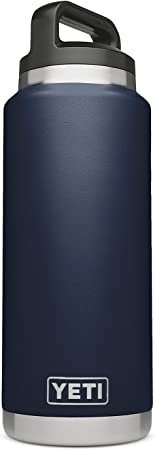 YETI Rambler 36 oz Vacuum Insulated Stainless Steel Bottle with TripleHaul Cap, Navy