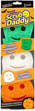 Scrub Daddy Sponge - Halloween - Non-Scratch Scrubbers for Dishes and Home - 3ct