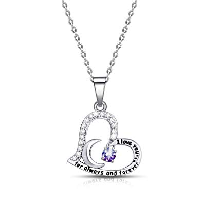 ivyAnan Jewellery Birthstone Necklace Dancing Necklace Birthstone Jewelry Birthday Gift for Girlfriend Daughter Wife