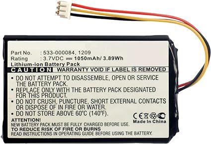 Replacement Remote Control Battery for Logitech [ Harmony Touch, Harmony Ultimate, 915-000198 ]