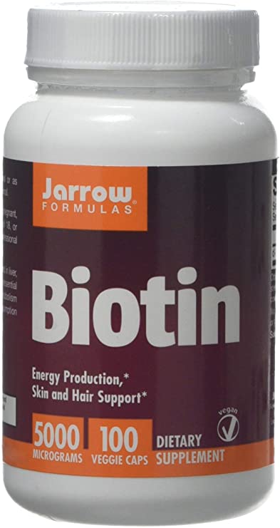Jarrow Formulas Biotin, 5000mcg - 100 Caps, 100 Capsules