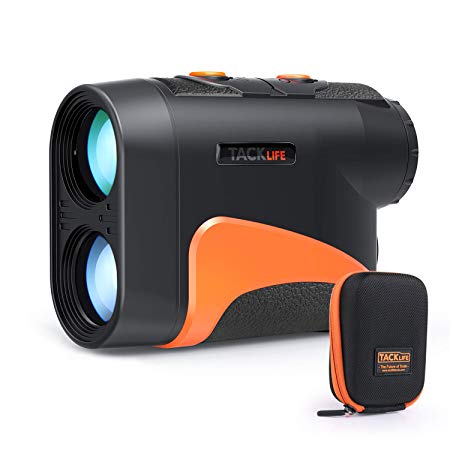 TACKLIFE Golf Rangefinder with Slope/Pin/Range/Scanning Model, Laser Range Finder 6X with Wrist Strap, Carrying Bag for Golf Training, Competition, Hunting - MLR04