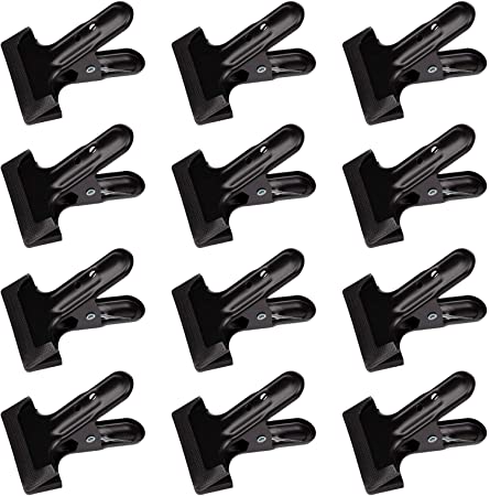 Foraineam 12 Pack Heavy Duty Spring Clamp Clips 4-1/4 inch Metal Backdrop Support Clamps for Photo Studio Backdrops Backgrounds Woodworking