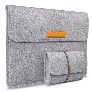 Inateck 15-15.4 Inch MacBook Pro 15 Retina Case Ultrabook Netbook Bag Carrying Case Cover with Pocket, Gray