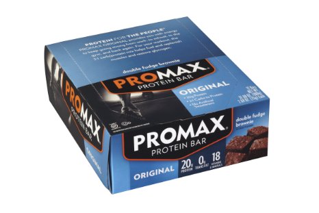 Promax Protein Bar, Double Fudge Brownie, 12-Pack