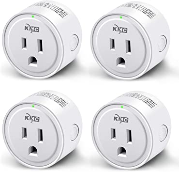 Smart Plug, KMC WIFI MiNi Outle Compatible with Alexa, Google Home & IFTTT, Smart Life, No Hub Required,