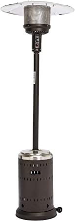 AmazonBasics Commercial Patio Heater, Stainless Steel and Sable Brown