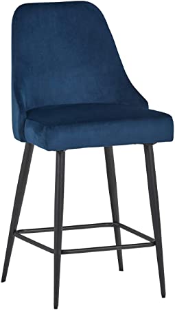 Amazon Brand – Rivet Modern Dining Chairs, Set of 2, 39.5"H, Blue