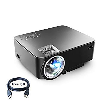 Projector(2019) XINDA 2000 Lumens Video Projector with 170" Display 50,000 Hours LED Full HD Video Projector,Compatible with HDMI, VGA, USB, AV, SD for Home Theater