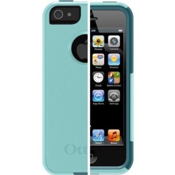 Otterbox commuter Series Hard Case for Apple Iphone 5 & 5S - Aqua Blue & Mineral Blue