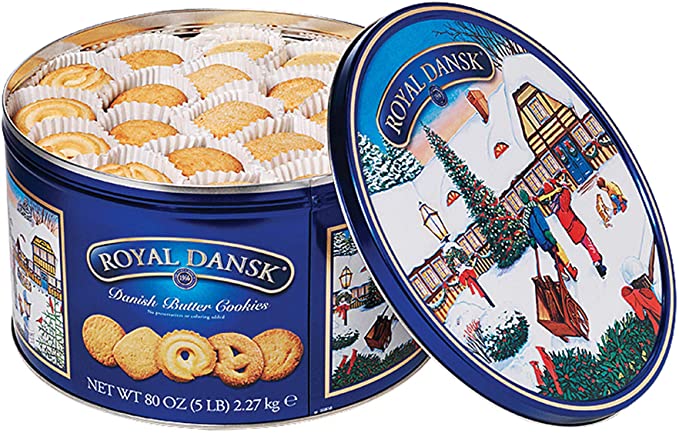 Royal Dansk Danish Butter Cookies 4 Pound Tin