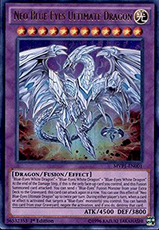 Yu-Gi-Oh! - Neo Blue-Eyes Ultimate Dragon (MVP1-EN001) - The Dark Side of Dimensions Movie Pack - 1st Edition - Ultra Rare