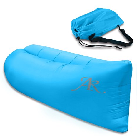 Outdoor Inflatable Lounger Portable Lightweight Air Filled Balloon Furniture, AK® Indoor Sleeping Sofa Couch Best for Camping Hiking Beach BBQ Fishing,with Carry Bag