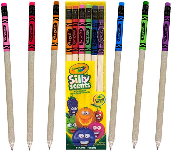 Crayola Silly Scents Smencils 6-Pack of Scented HB #2 Scented Pencils