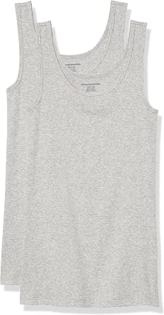 Amazon Essentials Women's Slim-Fit Tank, Pack of 2