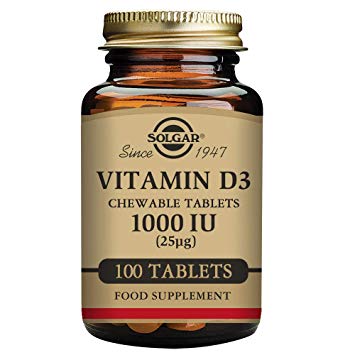 SOLGAR Vitamin D3 1000 Iu Chewable, 100 CT