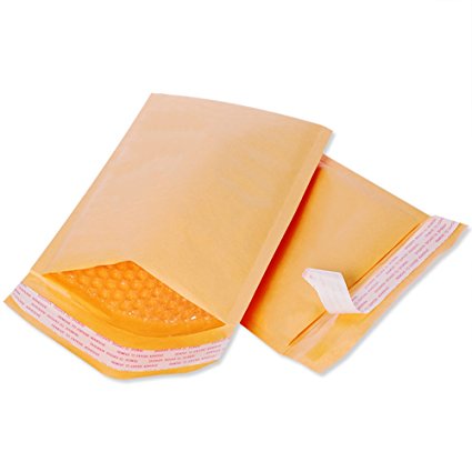 FU GLOBAL Kraft Bubble Mailers #1 Bubble Envelopes 7.25x12 Inch Padded Mailers Pack of 25