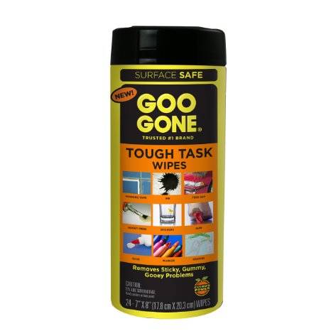 Goo Gone Tough Task Wipes, 24 count