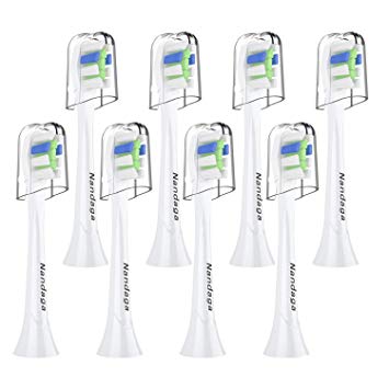 Sonic Kids Brush Heads (Mini Size) for Child over 7 Years Old, Compatible with Philips Sonicare for Kids, DiamondClean, FlexCare, Plaque Control, Gum Health, HealthyWhite, EasyClean, 8 Pack