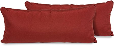 TK Classics Outdoor Rectangular Throw Pillow, Set of 2, Terracotta