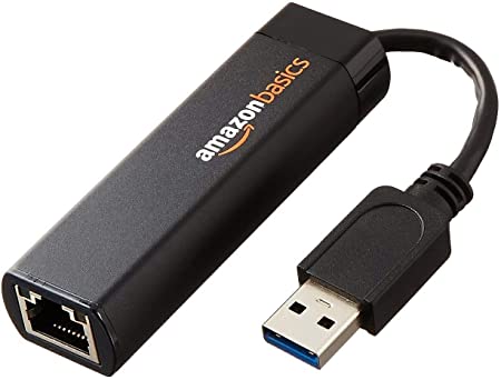 Amazon Basics USB 3.0 to 10/100/1000 Gigabit Ethernet Internet Adapter