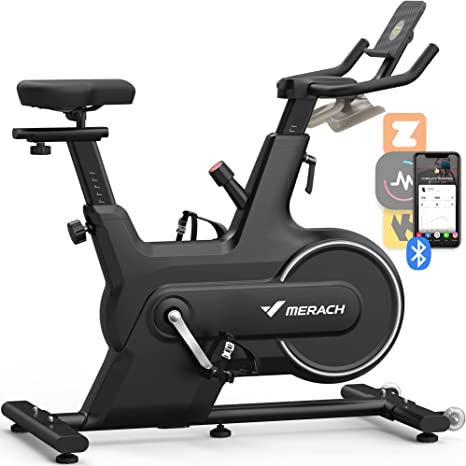 Indoor Cycling Bike, MERACH Exercise Bike for Home with Magnetic Resistance, Bluetooth Stationary Bike, iPad Holder, CC