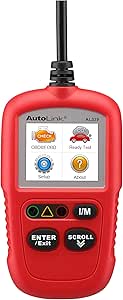 Autel Outils de Diagnostic Auto OBDII Lecteur de Code avec Menu en Français Lecture et Effacement des Codes d'Erreur Scanner OBD2 pour Voitures à Essence et à Diesel (Autolink AL319) (AL329)