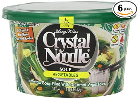 Crystal Noodle Soup, Vegetable, 1.83 Ounce (Pack of 6)