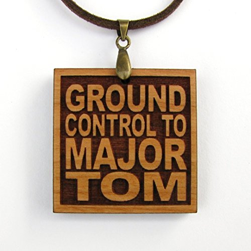 Lyric Necklace - DAVID BOWIE - Ground Control To Major Tom - Custom Jewelry Available