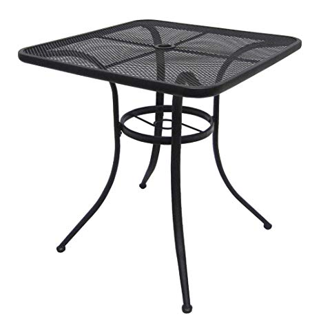 Commercial & Home Steel Mesh Bistro Table 28" Patio Outdoor