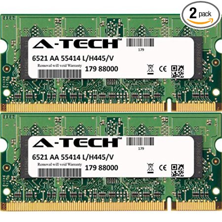 4GB KIT 2x 2GB Dell Latitude 531 630 830 ATG ATG D620 ATG D630 D520 D530 D531 D620 D630 D630 XFR D630C D631 D820 D830 XFR XFR D630 SO-DIMM DDR2 NON-ECC PC2-5300 667MHz RAM Memory Genuine A-Tech Brand