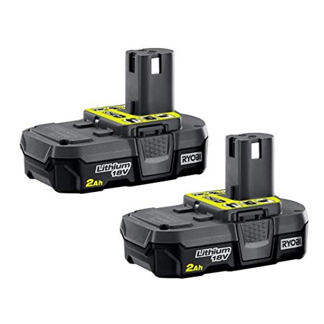 RYOBI 18-Volt ONE  2.0Ah Compact Lithium-Ion Battery (2-Pack) P161