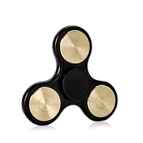 LEDOWP Fidget Hand Spinner - Premium Quality EDC Focus Fidget Toys for Kids & Adults - Stress Reducer for ADD, ADHD, Anxiety and Autism (Gold)