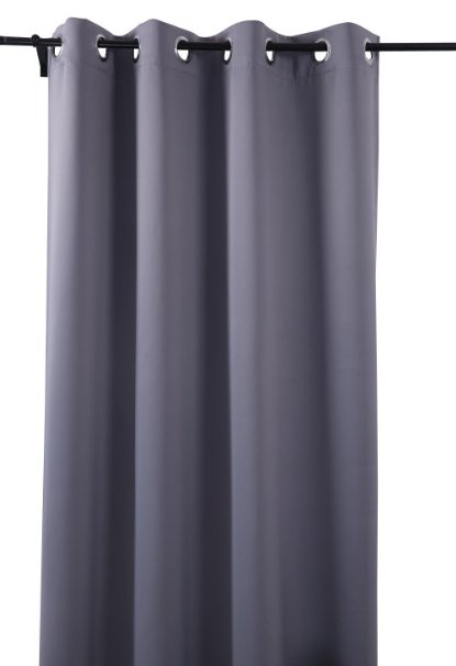 Deconovo Soild Light Grey Home Thermal Insulated Blackout Window Curtain 52 By 84-Inch