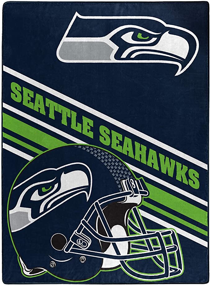 NFL Seattle Seahawks "Slant" Raschel Throw Blanket, 60" x 80"