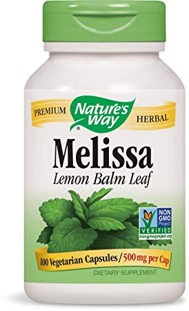 Nature's Way Melissa Lemon Balm Capsules, 100 Count