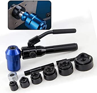 IBOSAD Hydraulic Knockout Hole Punch Driver Kit 1/2 to 2 inch Electrical Conduit Hole Cutter Set KO Tool Kit Metal Sheet Puncher