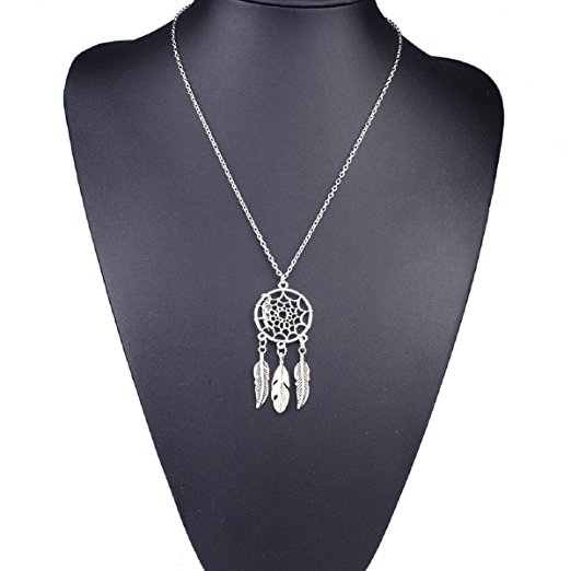 Ularmo Hot Women Girl Retro Vintage Dream Catcher Pendant Chain Necklace Jewelry