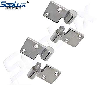 SeaLux Marine Cast 316 Stainless Steel Heavy Duty Take Apart Removable Hinges for Companionway Door and Panels for Boats, RV