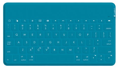 Logitech Keys-To-Go Ultra-Portable Bluetooth Keyboard for iPad, Teal (920-006873)
