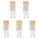HERO-LED G9-51S-DW T4 G9 LED Halogen Replacement Bulb 35W 40W Equivalent Dustproof Protection IP62 Daylight White 5000K 5-PackNot Dimmable