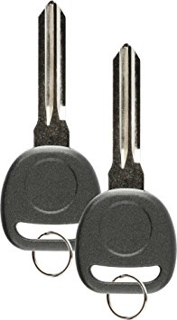 Discount Keyless Replacement Ignition Transponder Uncut Key Compatible with ID 46 Circle   (2 Pack)
