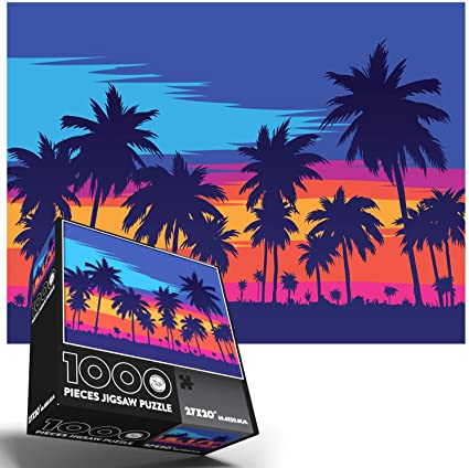 Hawaii Puzzle | Puzzles for Adults 1000 Piece Hawaii Palm Trees | Jigsaw Puzzles 1000 Pieces for Adults