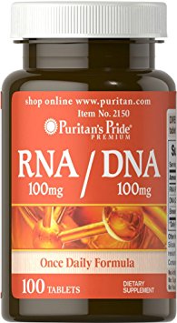 Puritan's Pride RNA/DNA 100 mg/100 mg-100 Tablets