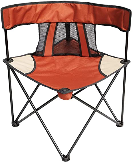 HG Portable Folding Camping Chairs, Outdoor Canopy Chair Quick Easy Set Up, Ideal for Lawn Beach, Support Up to 265 Lbs.