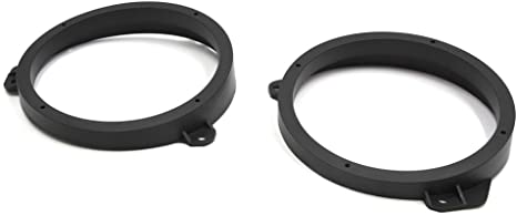 uxcell 2pcs Black 6.5" Car Speaker Mounting Spacer Ring Bracket for Subaru Forester