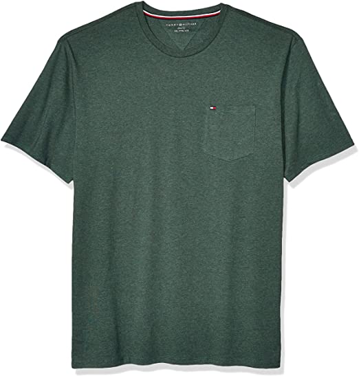 Tommy Hilfiger Men's Short Sleeve Crewneck T Shirt with Pocket